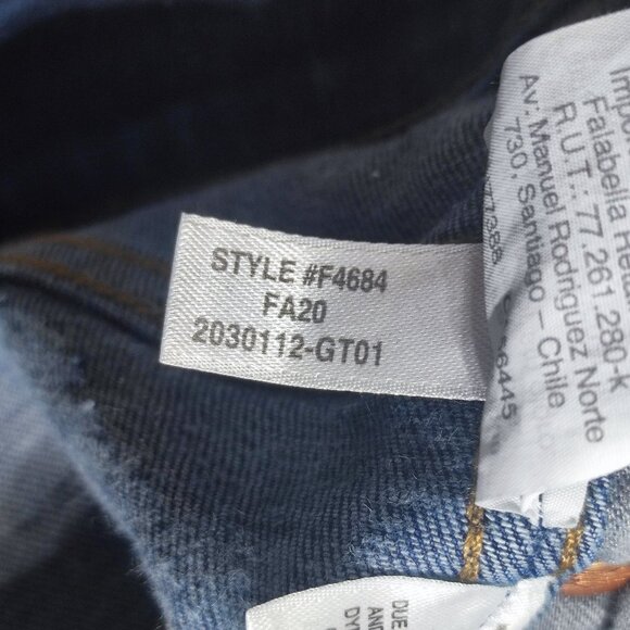 Madewell jeans women's size 26 ink blue colour 10" High-rise Skinny Stretch - Picture 9 of 16